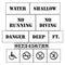Pool Area Marking Stencils Kit